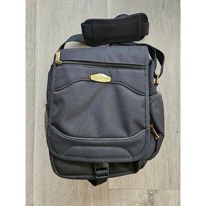 Ricardo Beverly Hills Black Shoulder Bag Messenger Tote, Style 65553